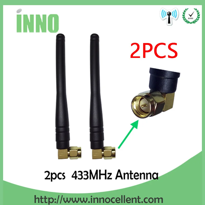 

2pcs 433MHz LORA antenna 3dBi SMA Male Connector antenne 433 mhz waterproof 433m antena IOT wireless Lorawan antennas watermeter