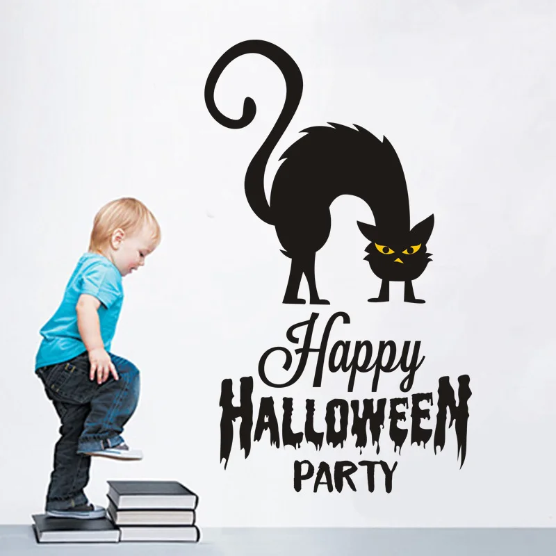 

Wall Decor Halloween Skull WALL STICKER GLASS WINDOW STICKER WALL STICKER Skull Hanging Devil Home Decoration Accessories Pvc