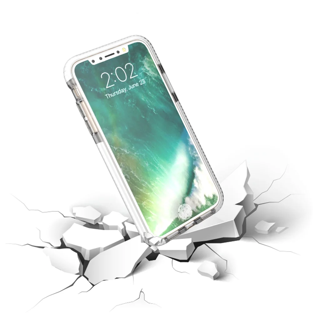 Алмазный Узор Двухцветный ТПУ чехол для телефона iPhone X Xs 8 7 6 6s plus XR Max | Мобильные