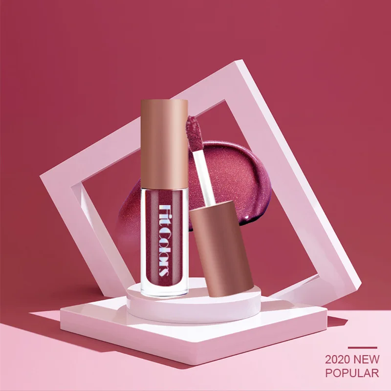 4 шт./компл. металлический блеск Губная помада водостойкий мерцающий красный