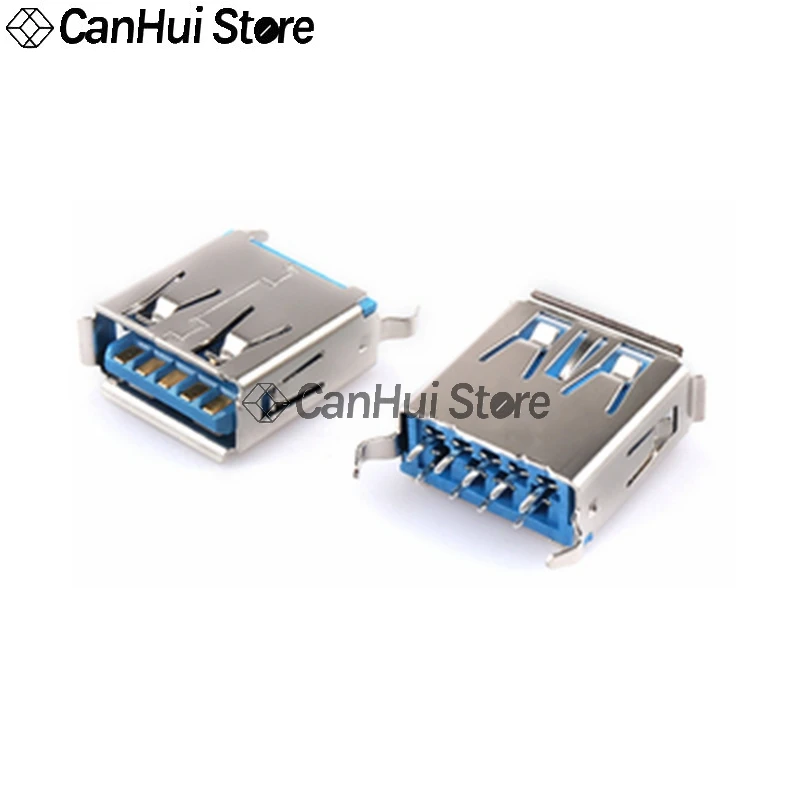 Квадратный разъем USB A типа мама 90 / 180 градусов 5 шт