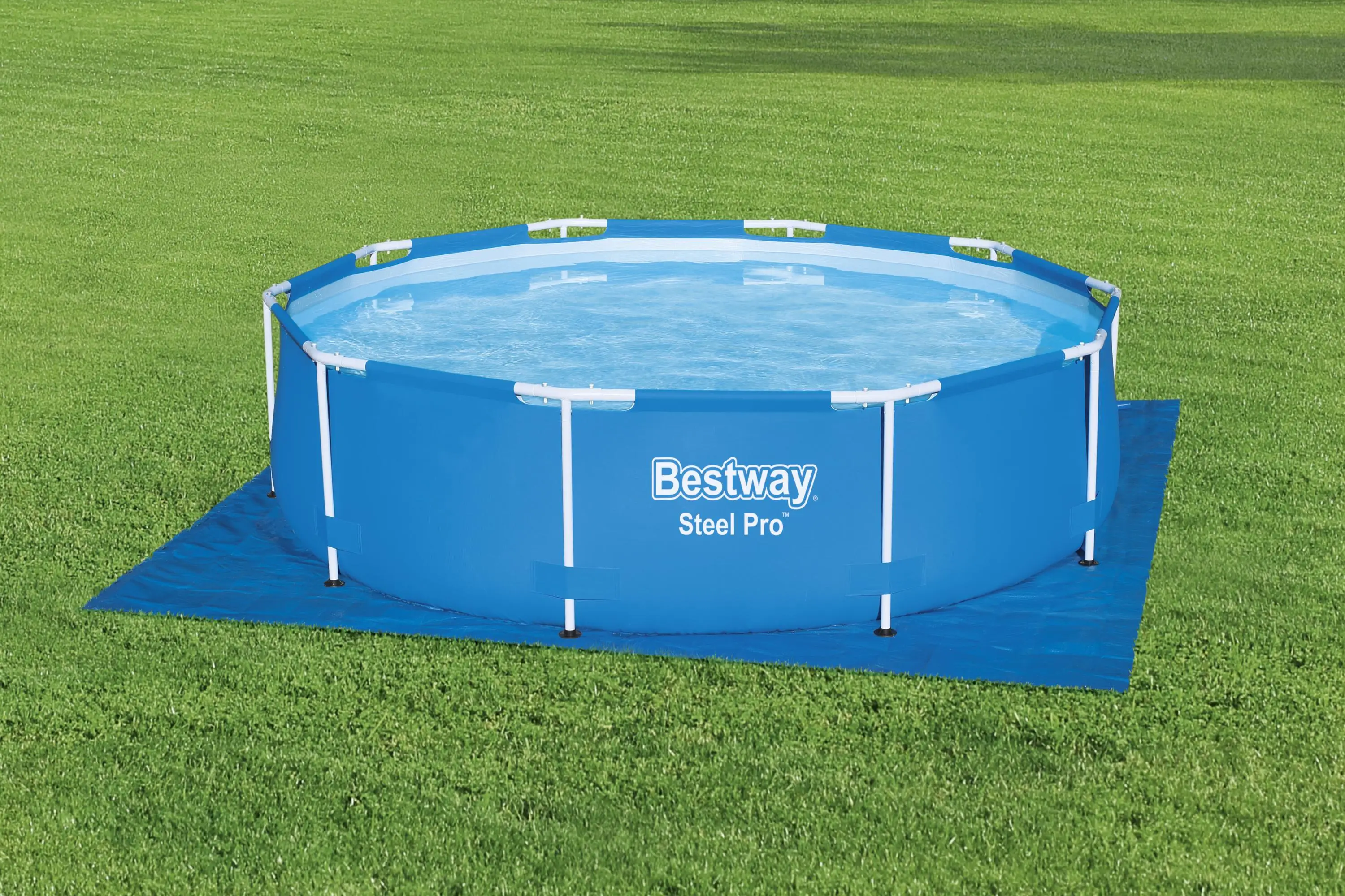 Дешево Bestway 58001 11 'x 11'/3,35 м X 3,35 м напольный тканевый непромокаемый пыленепроницаемый тканевый коврик для наружного бассейна гардного бассейна