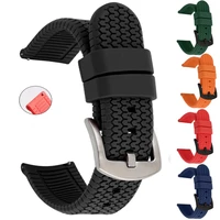 beafiry unique design 20mm 22mm 24mm silicone rubber watch band strap waterproof watchband sport watches belt for huawei samsung