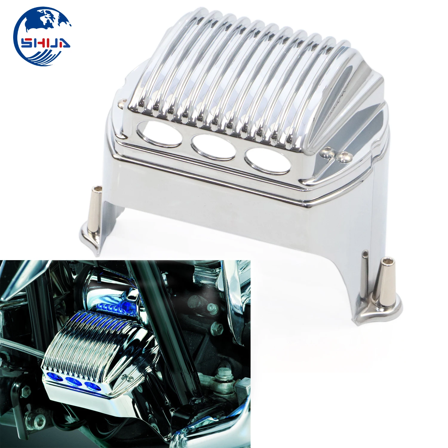 Запчасти для мотоциклов хромированная крышка переднего регулятора напряжения