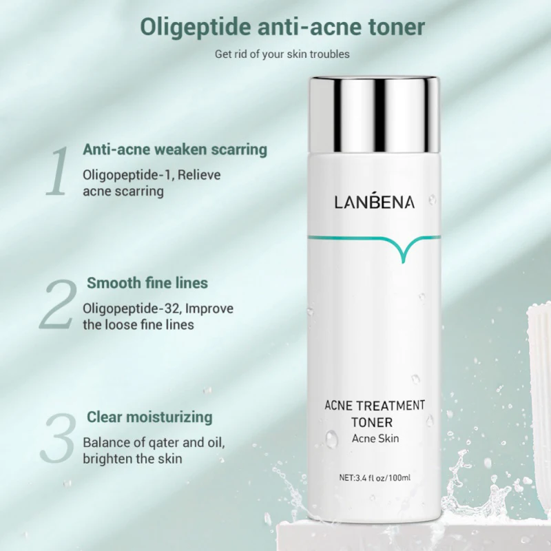 

Acne Treatment Toner Oligopeptide Anti Acne Prelude Deep Moisturizing Plant Extracts Soothes Repair Skin