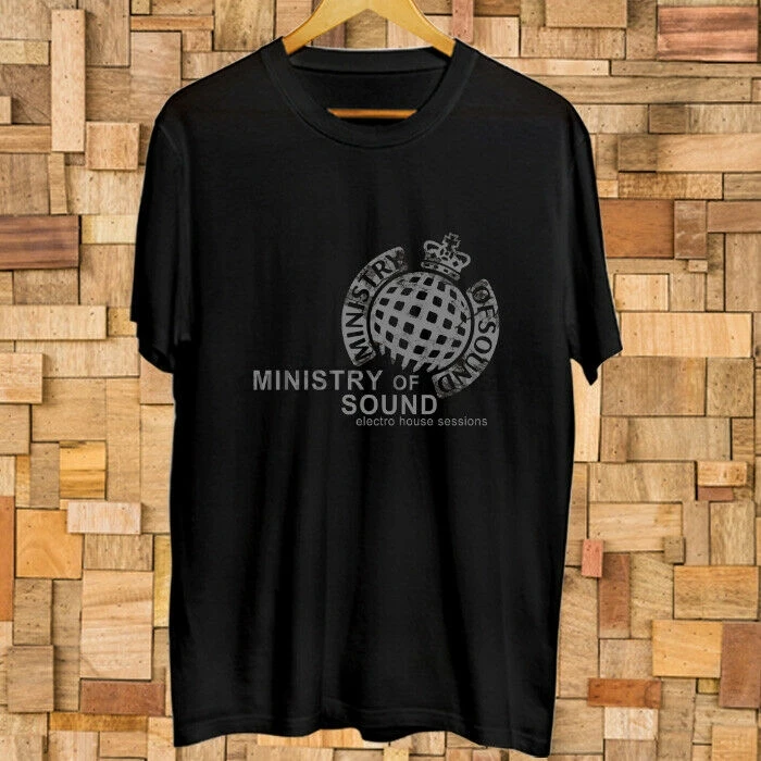 Министерства звук dj Транс электро футболка с логотипом Размеры S 3XL(1)|Мужские