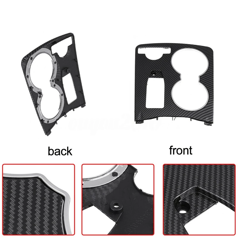 

ABS Carbon Fiber Color Console Cup Holder Trim Cover for Mercedes C-Class W204 C300 2046800307