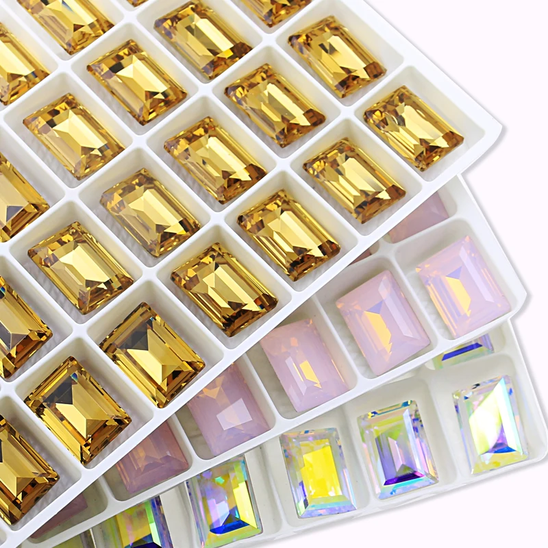Маникюрный камень направленного назад прямоугольный кристалл стразы и