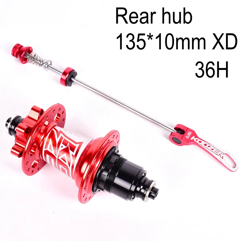 

Koozer XM490 bicycle Hub XD Cassette Body Hubs Sealed 4 Bearing Mountain Bike Rear Hub 10*135mm QR 12*142mm Thru 28 32 36 Holes