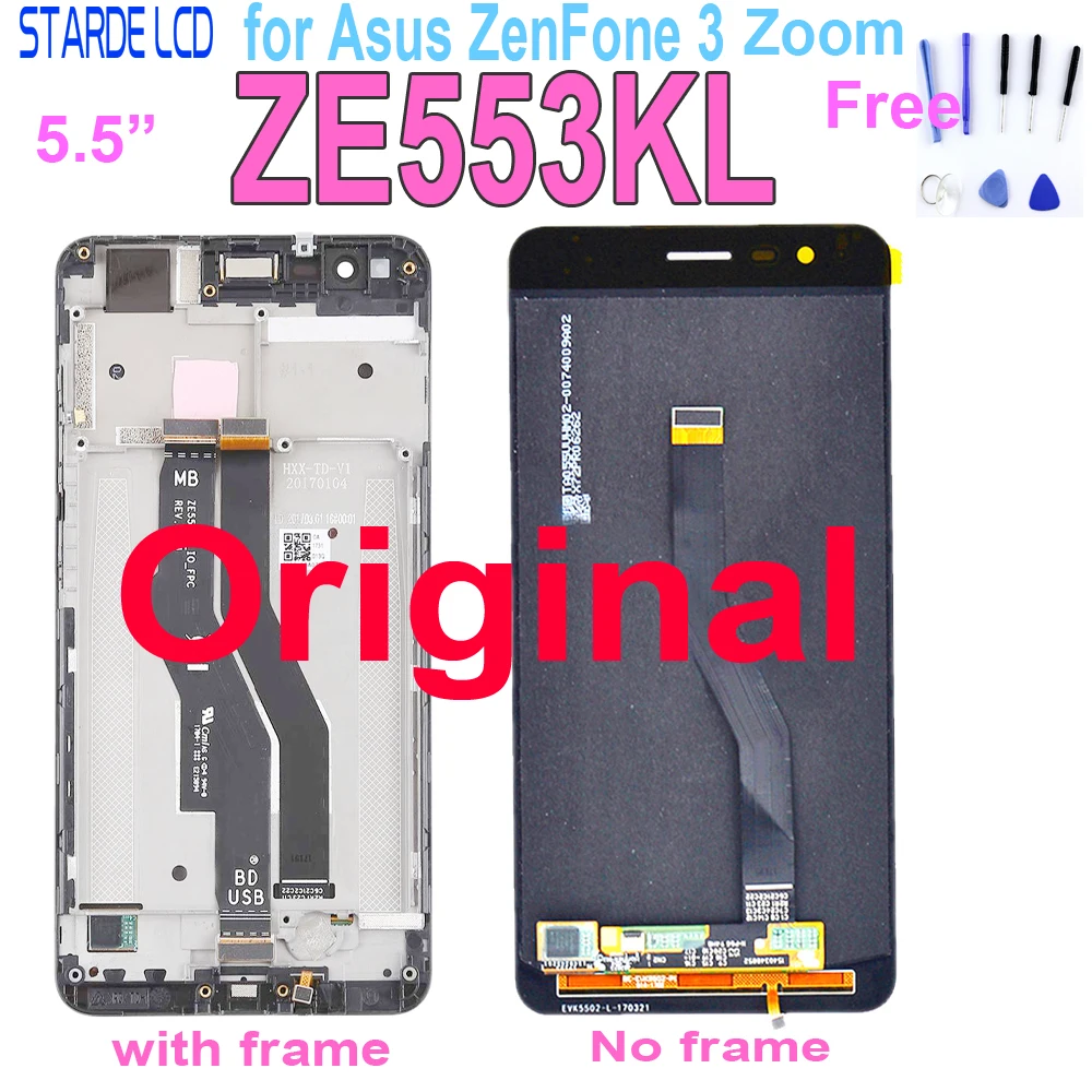 Оригинальный Новый ЖК дисплей для ASUS Zenfone 3 Zoom ZE553KL Z01HDA с сенсорным экраном и