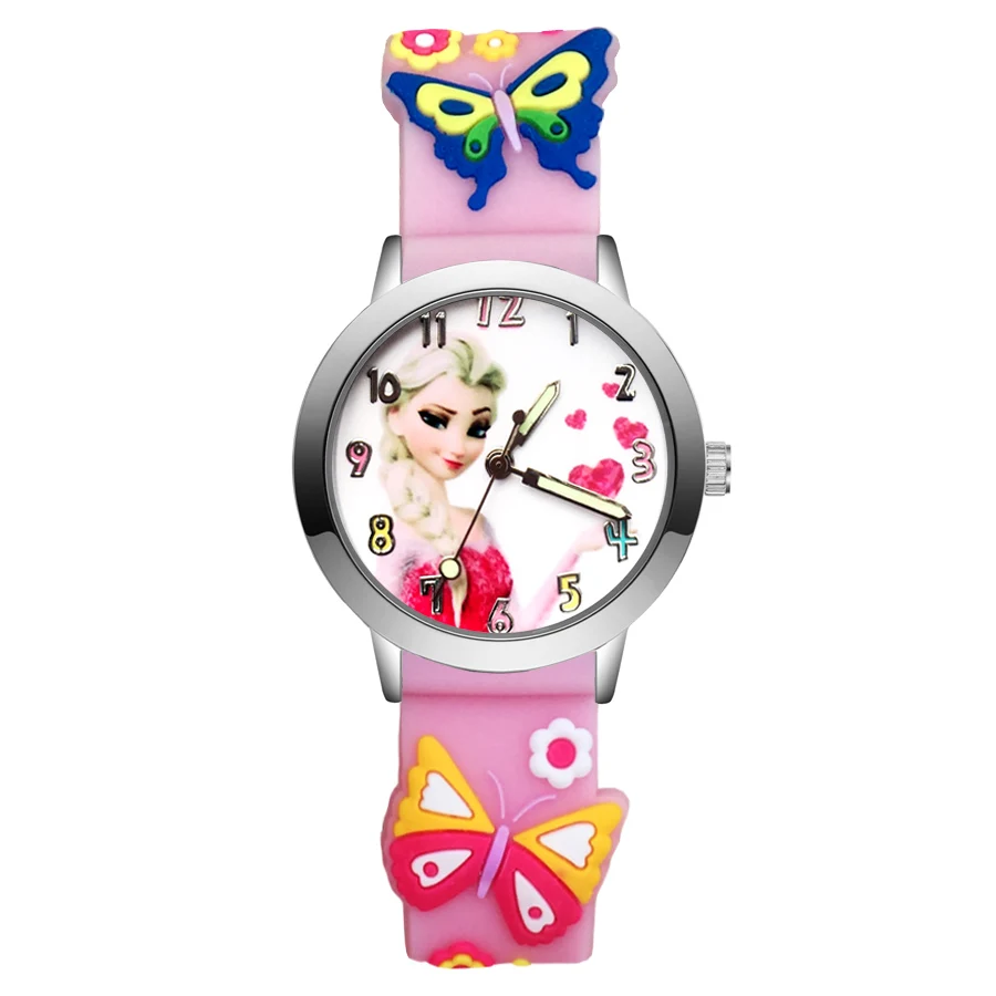 

Fashion Cartoon style Children's Watches Kids Student Girls Boys Quartz 3D Silicone Wrist Watch JA114