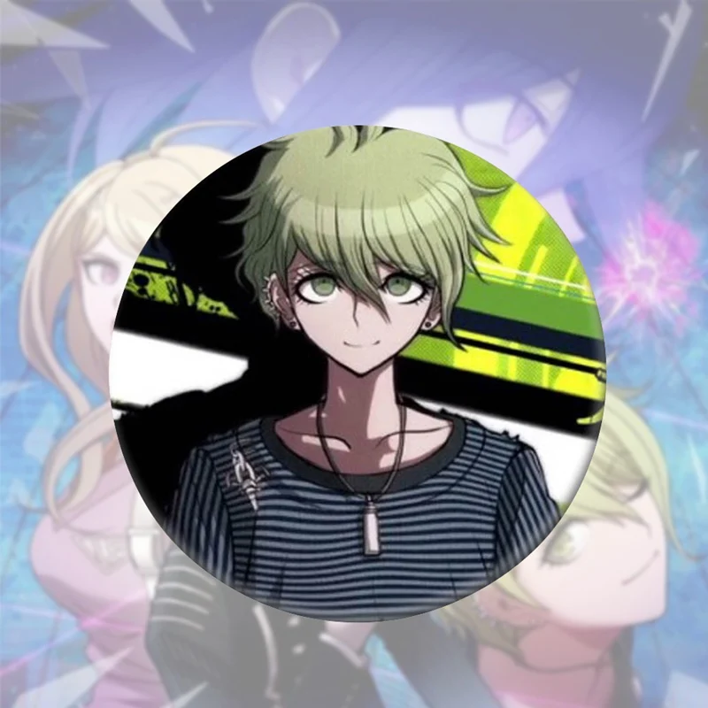 

Game Anime Danganronpa: Trigger Cosplay Badge Cartoon Figure Metal Display Brooch Pin