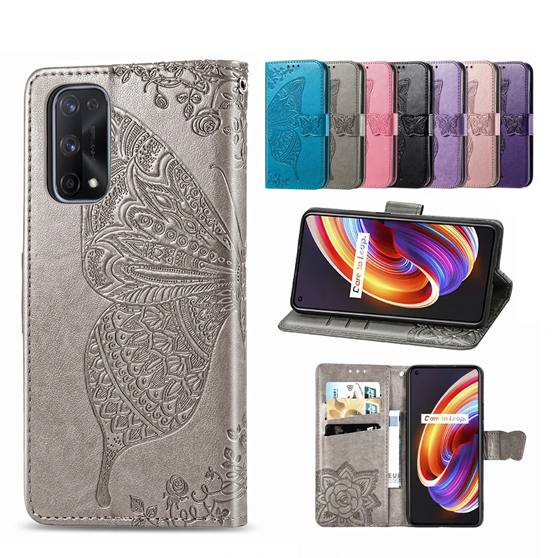 

Butterfly Embossed Leather Phone Case For OPPO A94 A92 A91 A74 A72 A54 A53 A52 A33 A15 A11X A9 A7X A5 A3 S With Card Slot Cases