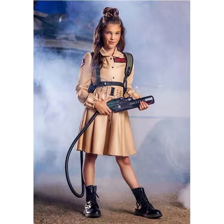

Litchi's New Halloween Adult Stage Performance Female Girls Expendables Fighter Ghostbusters Cosplay Costume Ship Fast Dress