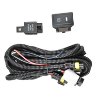 Car Fog Light H11 Wiring Harness Fuse Relay Cable Switch Kit For S-uzuki Jimny FJ Closed Off-Road Vehicle  1998-2013