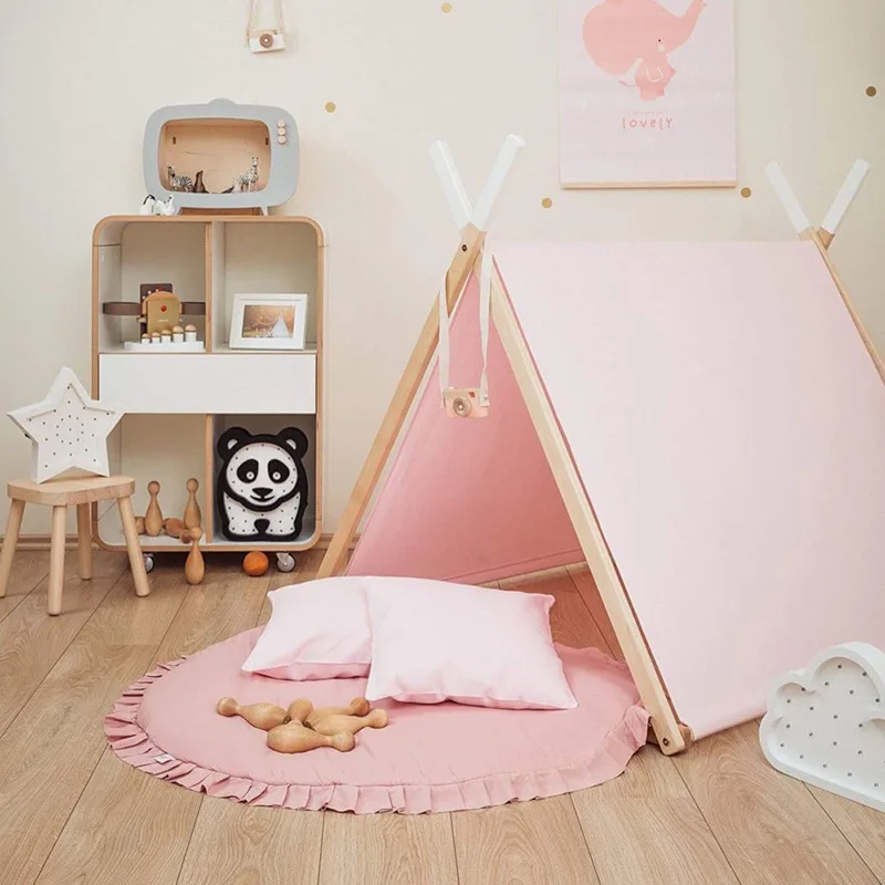 Розовый мягкий играть в игры коврики для ползания мат младенцев девочек Одеяло