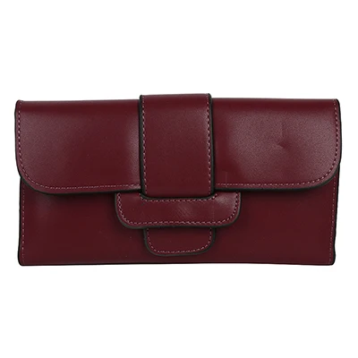 Red wine Модный женский кошелек, кошелек, держатель для карт, женский клатч, Длинный кошелек, много карт, роскошный дизайн, женские кошельки для монет - Цвет: Red wine