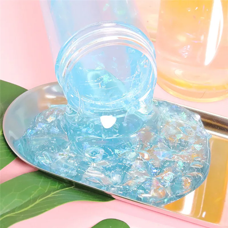 Слайм DIY звездное небо кристалл вспениваемая глина с блестками аксессуары слайм