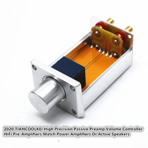 2020 TIANCOOLKEI Высокоточный Пассивный предусилитель Регулятор громкости HiFi предварительные усилители подходят для усилителей мощности или активных динамиков