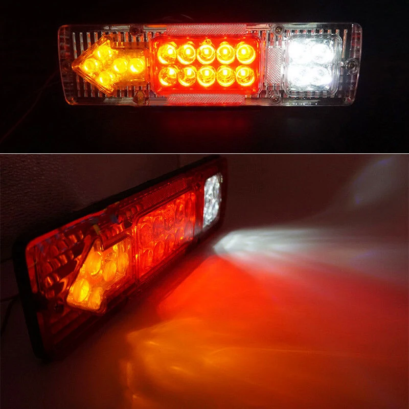 

Hock & Vibration Proof Rear Tail Light Waterproof 12V 19-LED Replacement