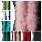 Мягкий бриллиантовый шарф из натуральных перьев, 13 г, 2 метра