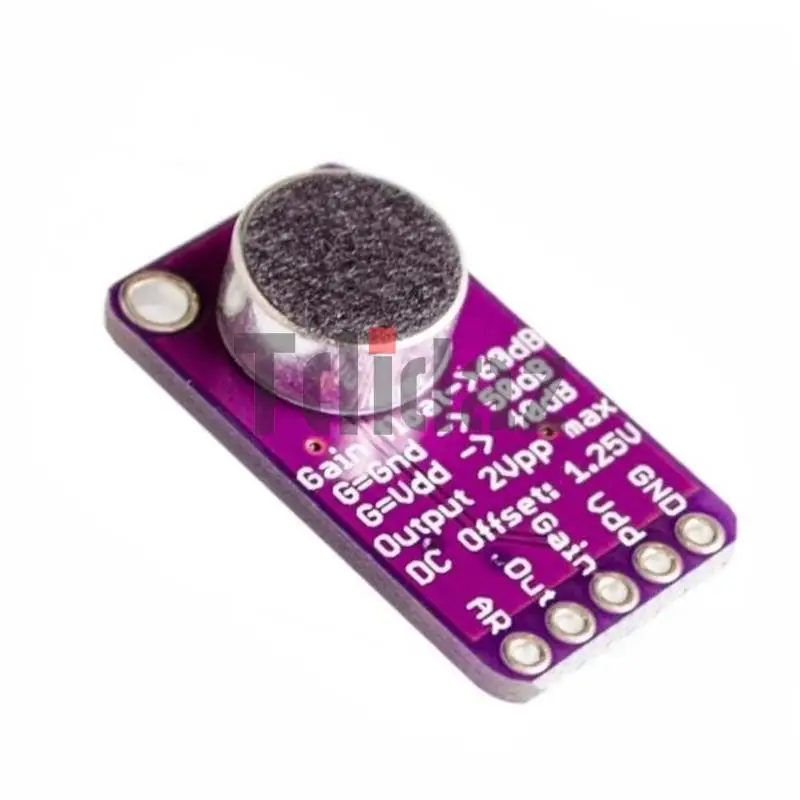 Микрофон MAX9814 плата с автоматическим управлением усилением для Arduino