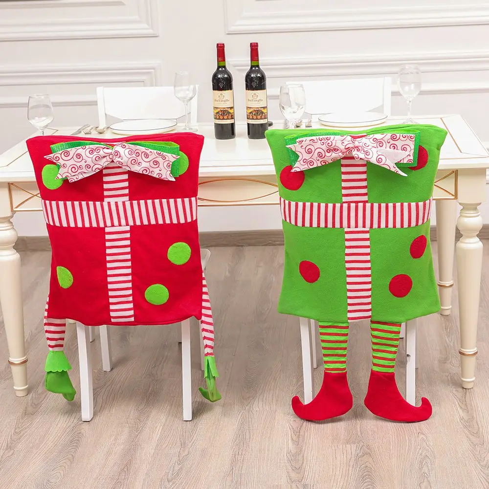 

Funny Chair Covers Christmas Chair Decor Clown Stool Cover Cute Decoration Dust-proof Holiday Party Decor Christmas Gifs