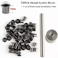 60pcs tools 7mm professional brass k sheath eyelets rivets fix tool kydex scabbard special stomata nail air hole leather pin