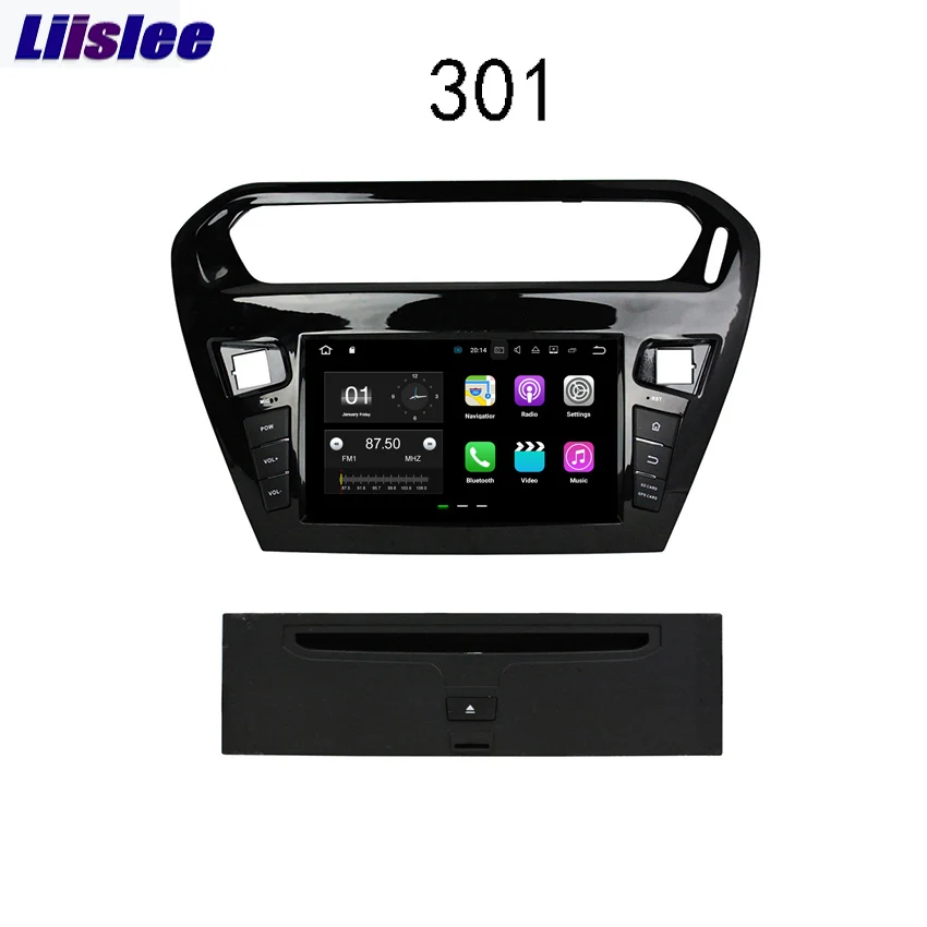 Liislee 2 din для Peugeot 301 2013 ~ 2016 Android автомобильный навигатор GPS авто радио большой экран