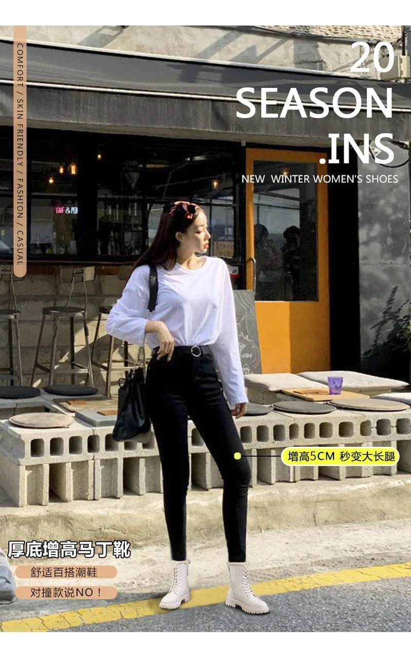 

Martin boots Women's shoes The New Autumn and winter shoes All-match Plus velvet thick cotton shoes Winter boots Women's boots