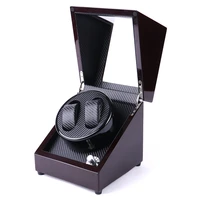 2 slots high class motor watch shaker watch winder case holder display wooden watch winder box 0908 18