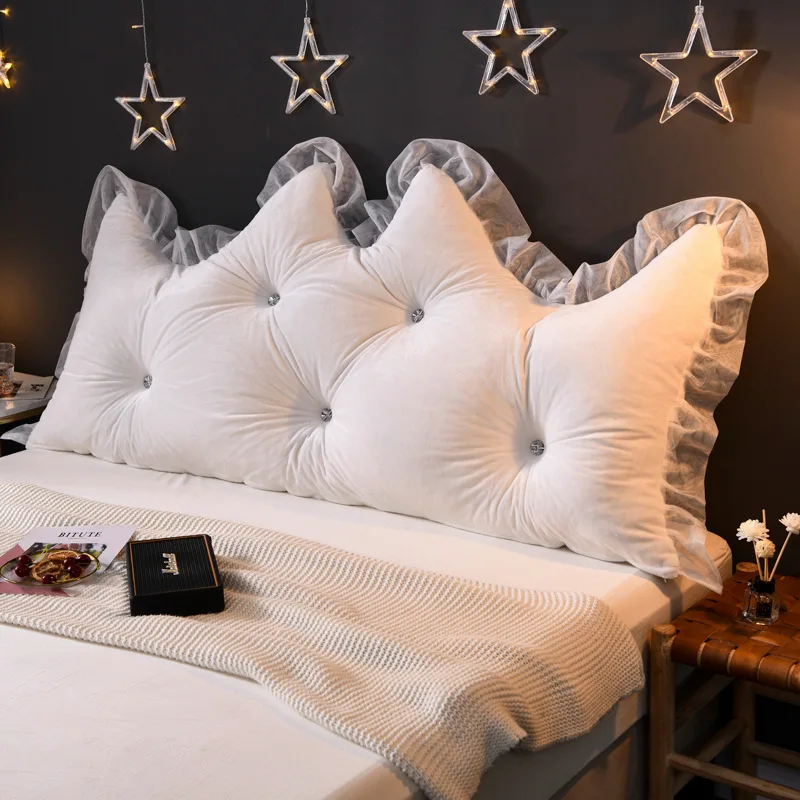 

SongKAum Washable Crystal velvet long Bedside cushion Modern simplicity cushions Single double home pillows Tatami For Sleeping