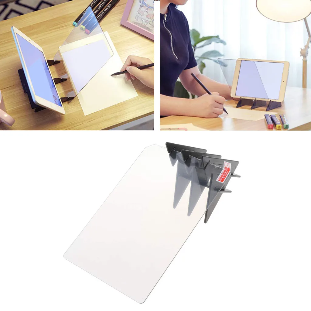 Kids LED Projection Optical Drawing Board Projector Painting Tracing Sketch Specular Reflection Dimming Bracket Holder #10 | Дом и сад