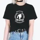 Женская футболка Pawnee богини Харадзюку, женские топы, парк Pawnee и отдых, Повседневная футболка с принтом Лесли кнопа, богини, богини, женская футболка