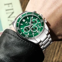 reloj hombre luxury mens business quartz watches stainless steel round dial casual watch man watches relogio masculino