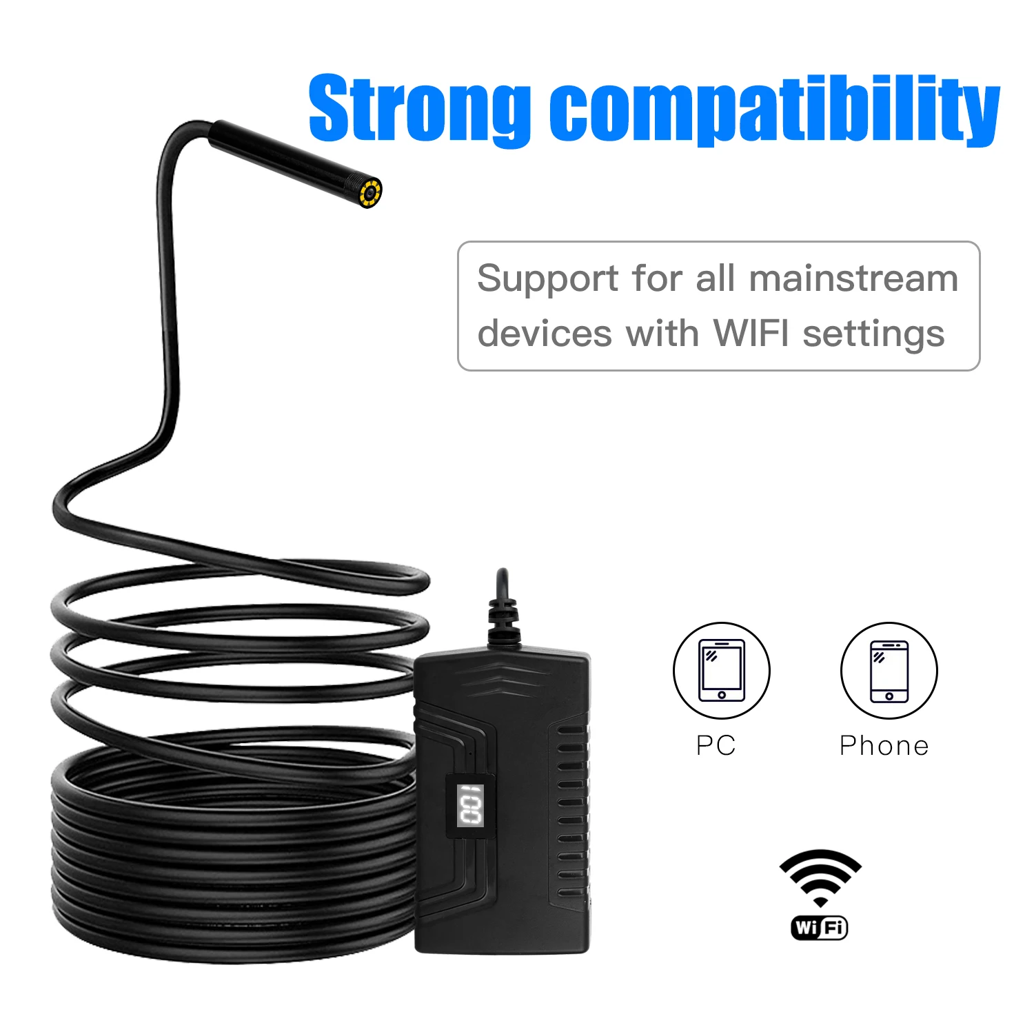 HD1080p беспроводной wifi эндоскоп камера бороскоп для Iphone Android IOS Мини