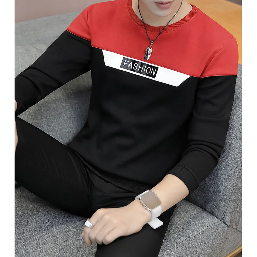 

Модный свитшот для мужчин, корейский тренд, Повседневная Уличная одежда, пуловер в стиле хип-хоп, мужские топы в стиле Харадзюку С Длинным Ру...