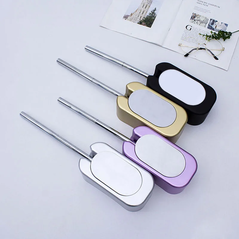 wall mounted stainless steel long handled toilet brush set bathroom cleaning supplies rack ceramic wall mounted brush holder free global shipping