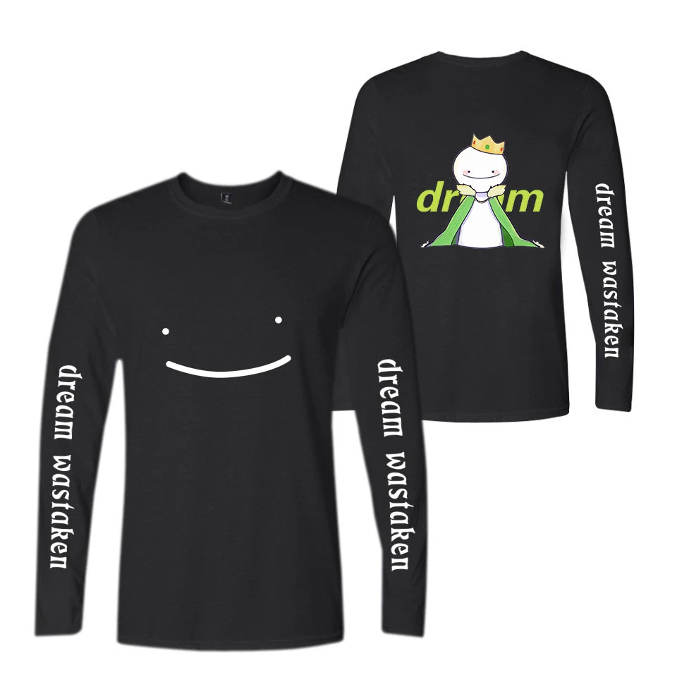 

Dreamwastaken T-Shirt Crew Neck Shirt Long Sleeve T-Shirt Unisex Harajuku Streetshirt 2021 Spring New
