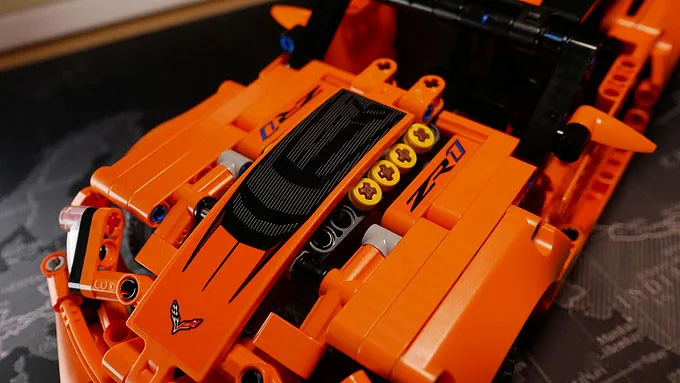 Technic Chevrolet Corvette ZR1 2 Модель автомобиля совместима с Iegoset 42093 строительные блоки кирпичи образовательные модели игрушек