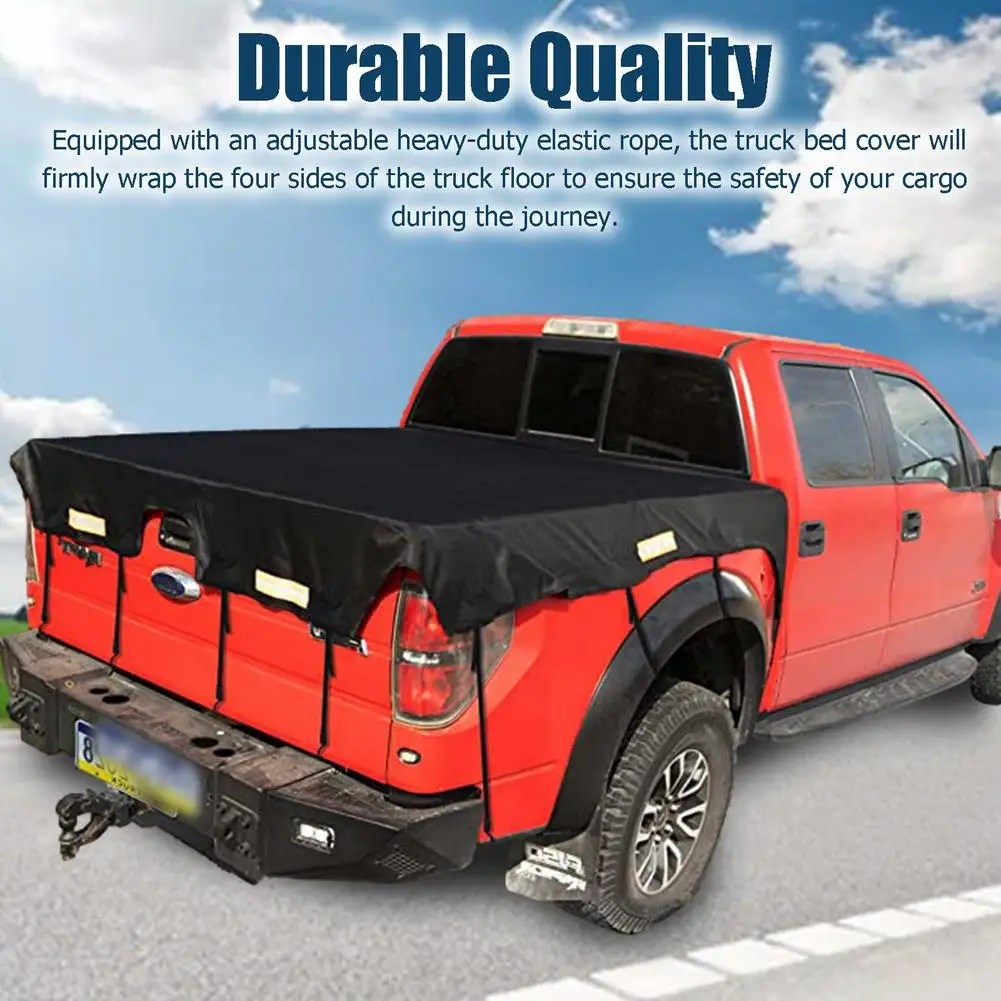 Durable Truck Bed Tarp Cover Waterproof Truck Tail Cover For Ford Series Canvas Awning Cloth Trunk Cover Tent Cover Cloth