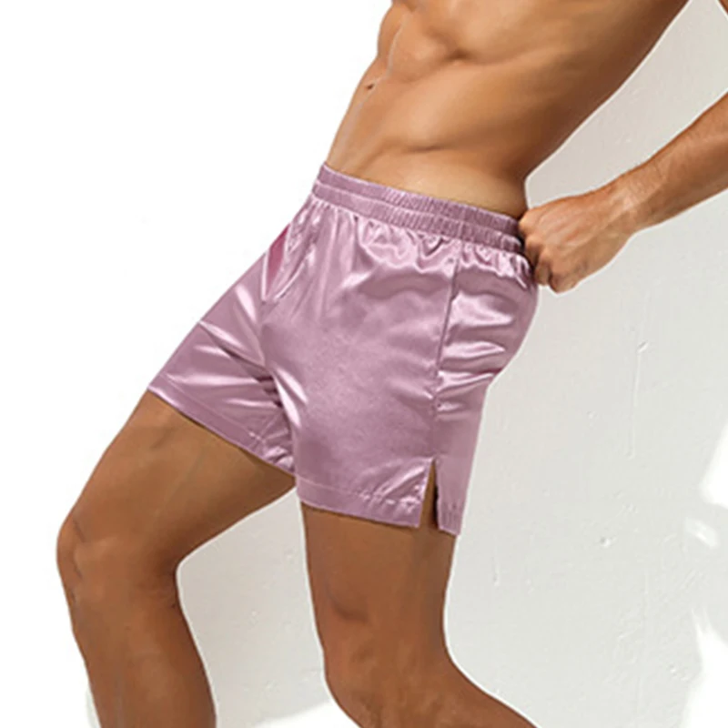 Sexy Underwear Men Boxers Male Loose Boxer Shorts Thin Breathable Underpants Pajamas Shorts Home Pajama Panties Sleep Bottoms