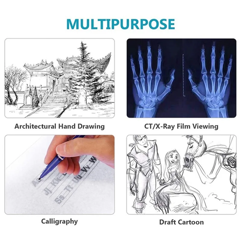 

Small A3 USB Powered Ultra-thin LED Drawing Board Pad Animation Tracing Light Box Lightbox Tablet Blank Canvas 3 level Dimming