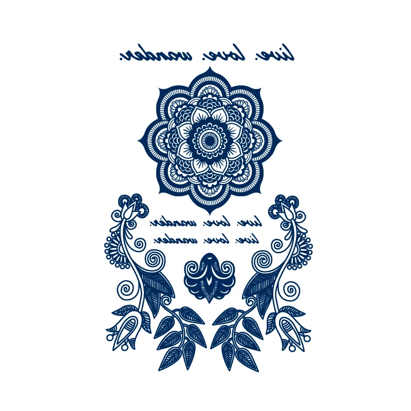 

Водостойкая временная татуировка Totem/цветок лотоса/бабочка/браслет/Татуировка быка 15 дней для мужчин флэш-тату искусственная татуировка