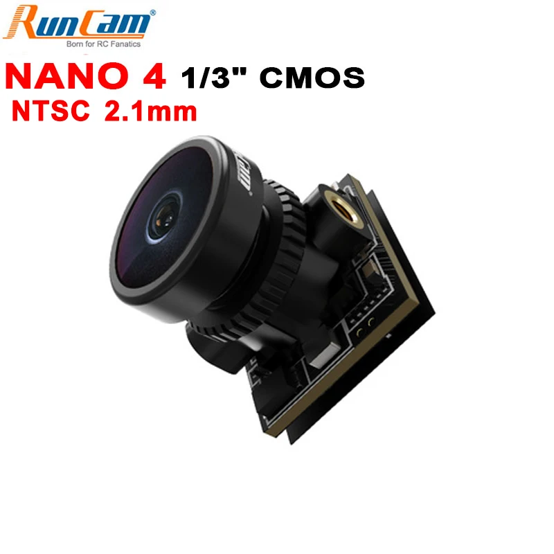 

RunCam Updated Nano 4 Nano4 mini Camera 1/3" 800TVL CMOS 2.1mm M8 Lens NTSC / PAL 2.9g 14x14x14mm RC FPV Racing Drone Quadcopter