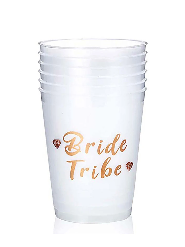 12 шт./компл. надпись Bride Tribe чашки 12OZ команда чашка для bride tribe Свадебные Обручение
