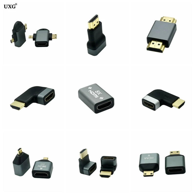 

HDMI-совместимый 270 90-градусный конвертер 8K кабель прямоугольный преобразователь удлинитель для ТВ приставки PS3 PS4 переключатель кабеля проек...