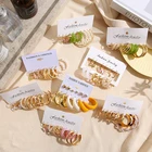 17KM красочные акриловые серьги в богемном стиле с искусственным жемчугом и бабочкой в виде животных 2021, трендовые серьги, ювелирные изделия