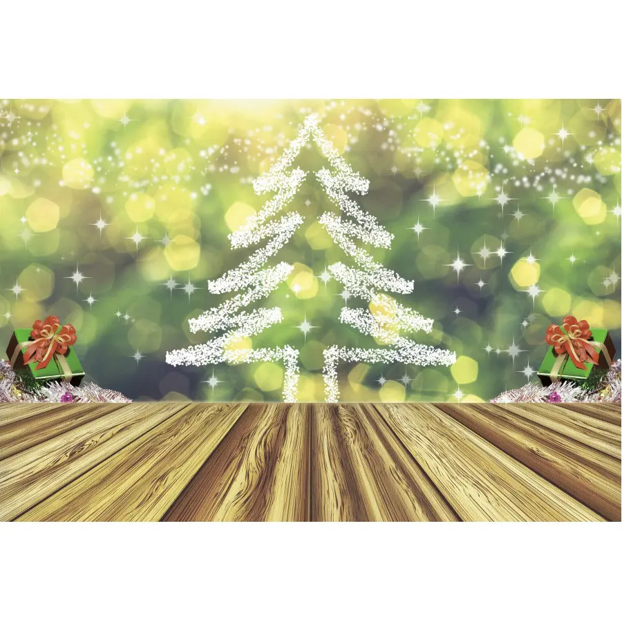

Christmas Backdrop Xmas Tree Stars Green Photography Background New Year Party Decoration Baby Shower Photo Booth Studio Prop
