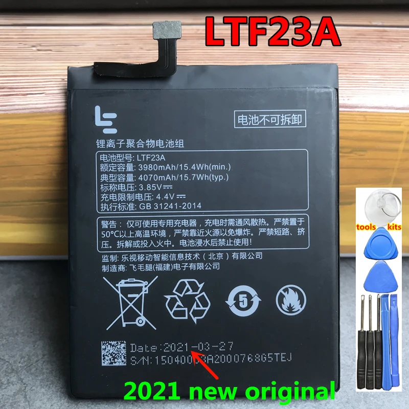 

100% Original High Quality Real LTF23A 4070mAh Battery For Letv LeEco Le Pro 3 X720 X722 X728 Batteries